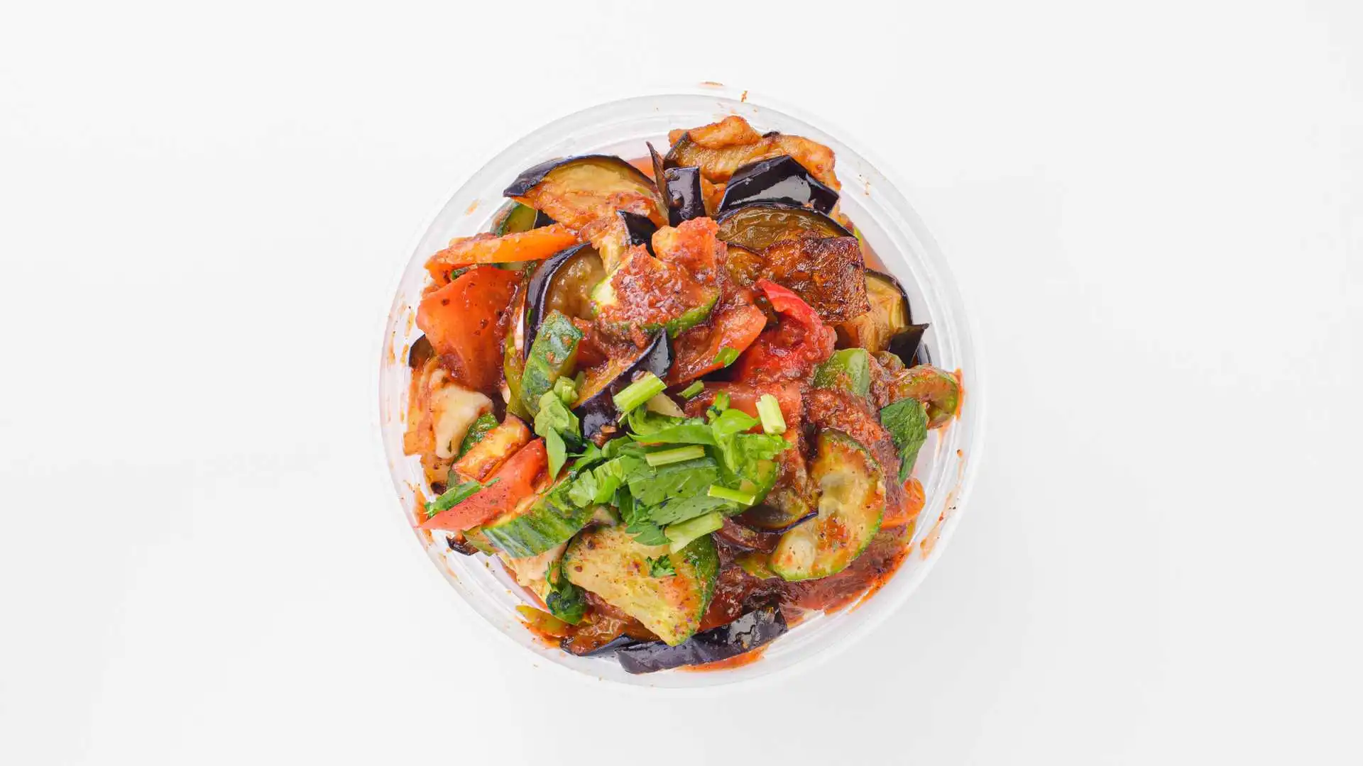 Delicious Eggplant Salad at Spiced Route Shawarma in Calgary, AB